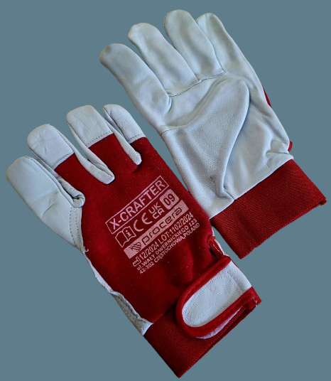 R  rękawice    kozia skórka  9 rzep Technik