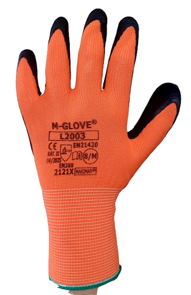 R  rękawice   pomarańczowe   8