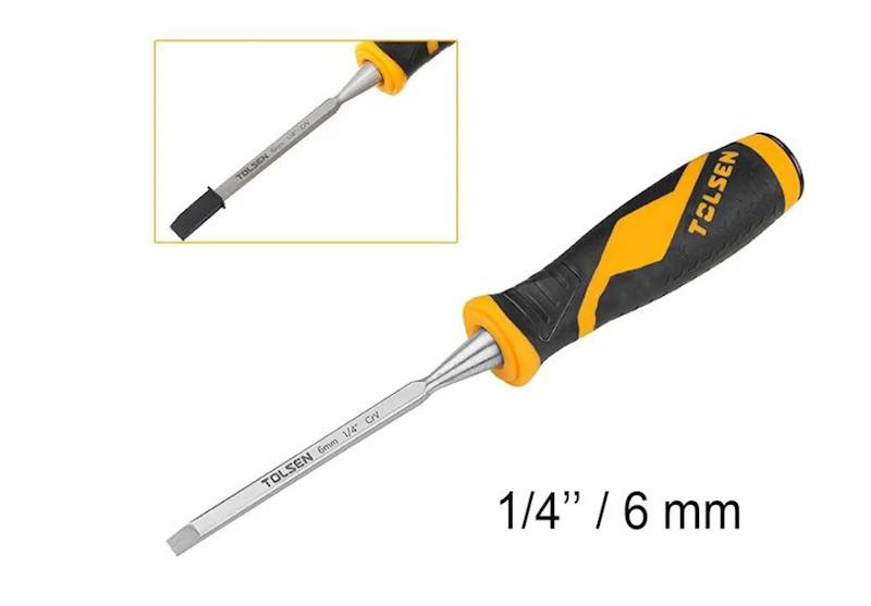 DŁUTO  6mm  CrV   Tolsen  drew.rączka