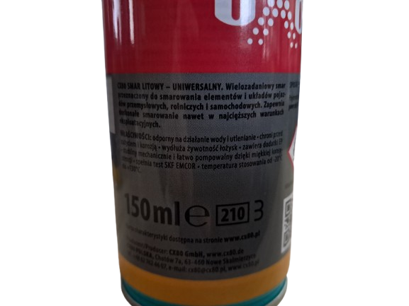 CX-80   Smar litowy 150ml. AEROZOL