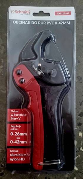 Obcinak do rur PVC 0-42mm SCHMITH