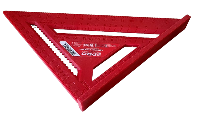 Kątownik stol. z tworzywa ABS z podstawą 180mm PRO