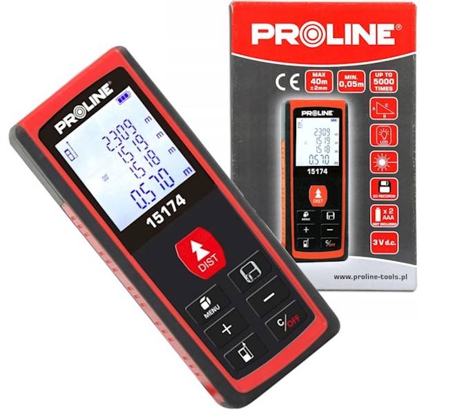 Dalmierz Laserowy 40 m PROLINE