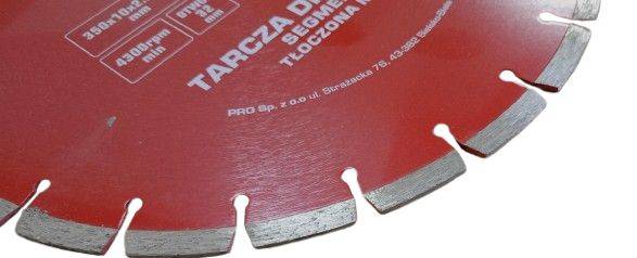 TARCZA DIAMENTOWA  350mm  Segmentowa PRO