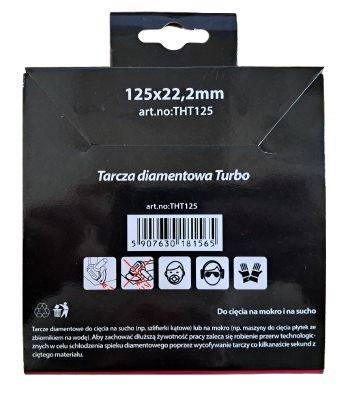 TARCZA DIAMENTOWA  125mm  Turbo   econo