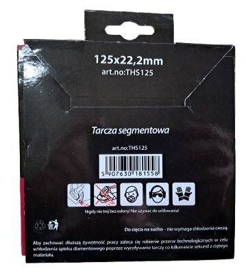TARCZA DIAMENTOWA  125mm  Segmentowa