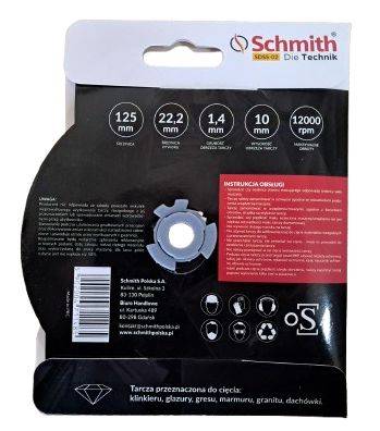 TARCZA DIAMENTOWA  125 x1,4x10,22,2mm Premium Slim