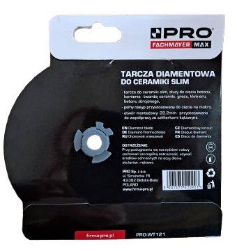 TARCZA DIAMENTOWA  125 x1,2x10,22,2mm  Slim PRO