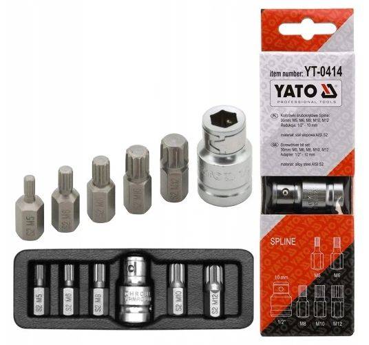 ZESTAW KOŃCÓWKI   6 cz. SPLINE