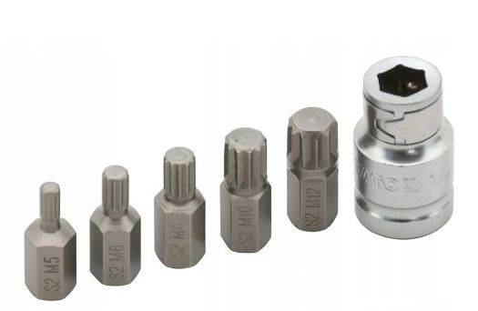 ZESTAW KOŃCÓWKI   6 cz. SPLINE