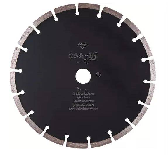 TARCZA DIAMENTOWA  230mm  Segmentowa SCHMITH