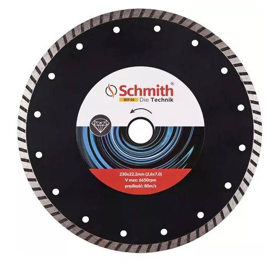 TARCZA DIAMENTOWA  230mm  Turbo SCHMITH