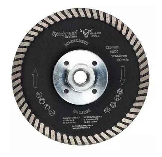 Tarcza szlif-tnąca dwustr. TURBO 125XM14 BLACKBULL