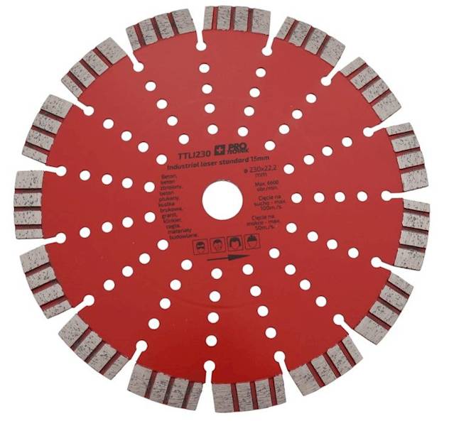 TARCZA DIAMENTOWA LASER  230/15mm INDUSTRIAL+