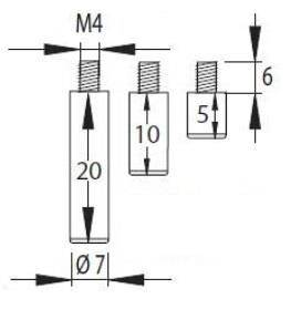 Przedłużka zamka 1003 20mm M4