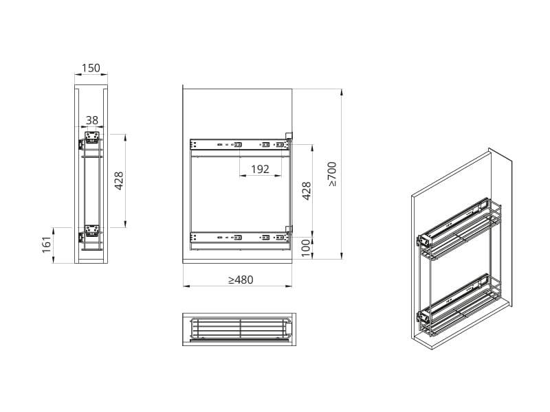 Cargo ATM mini WB-582-150-R G2 NORMA