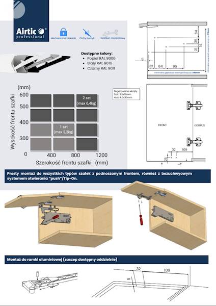Airtic Lift ll - podnośnik uniwersalny biały