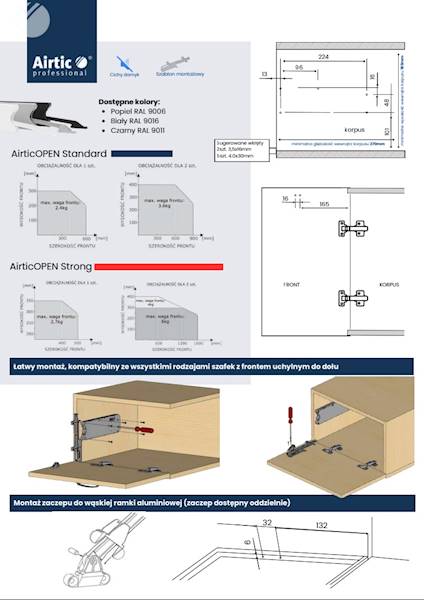Airtic Open Standard - mechanizm barkowy czarny