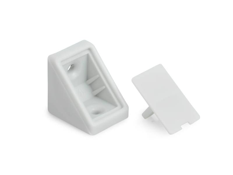 Kątownik pojedynczy KN-385 popiel jasny 100szt