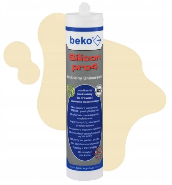 Silicon pro4 Univers 310 ml beż/dąb jasny 07PL