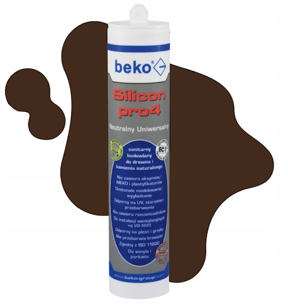 Silicon pro4 Univers 310 ml brąz ciemny/mah 09PL