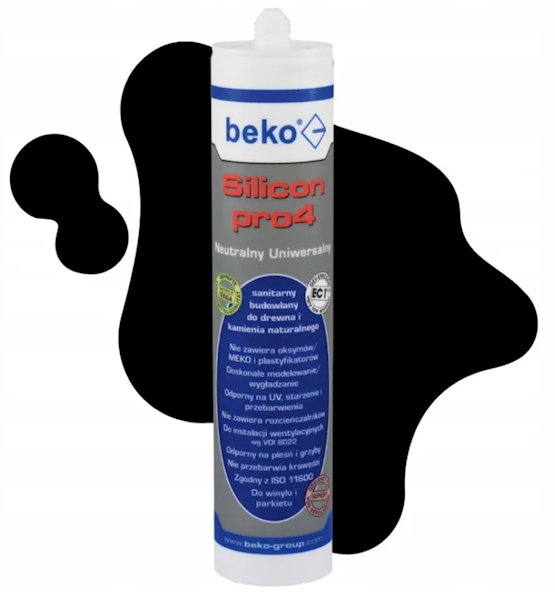 Silicon pro4 Univers 310 ml czarny 10PL