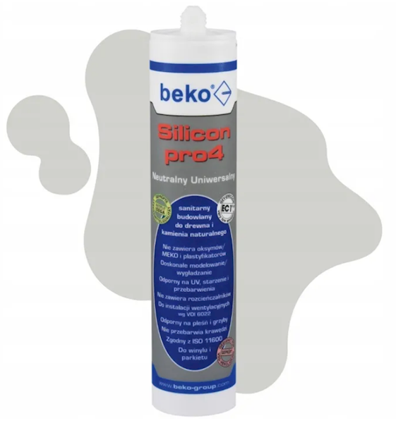 Silicon pro4 Univers 310 ml popielaty beton 20PL