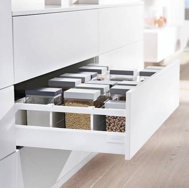 TANDEMBOX 400 - RELING PODŁUŻNY BIAŁY