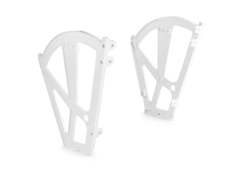 Półka na buty wachlarz 2-rzędowa biała