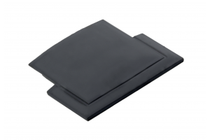 Zaślepka do profilu led GLAX Wpuszczany czarna