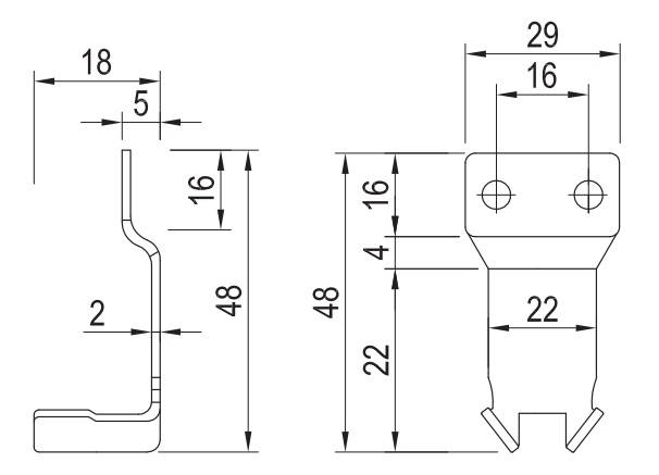 Zaczep do zamka centralnego do metaboxów