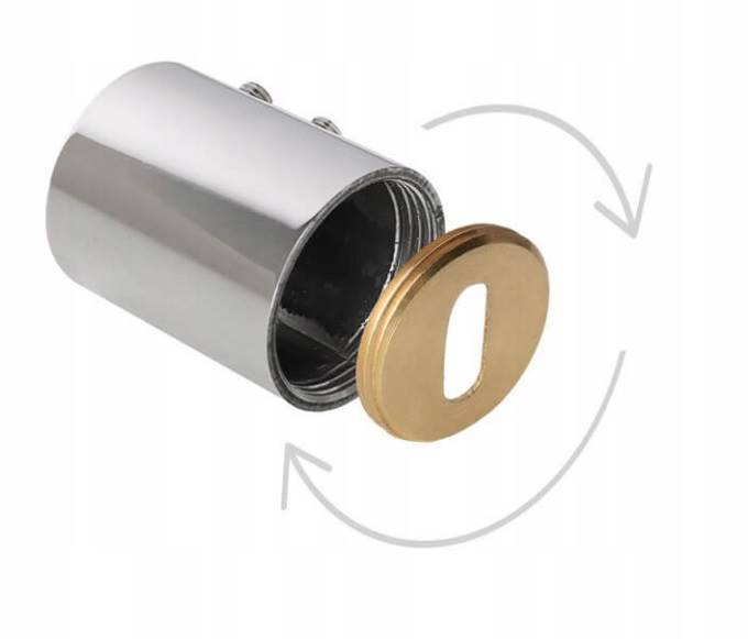 Rozeta Q25 niewidoczna Harfa chrom