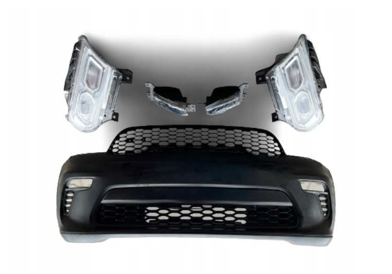 ZDERZAK KOMPLETNY LAMPY DRL