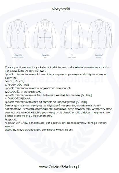 Marynarka dla dziewczynki