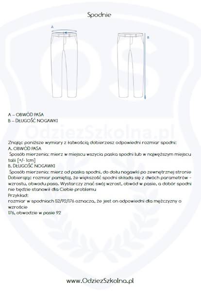 Spodnie dla chłopca Granatowe