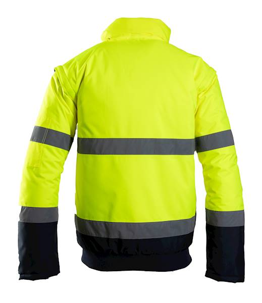 KURTKA OCIEPLANA BOMBER 2w1 OSTRZEGAWCZA