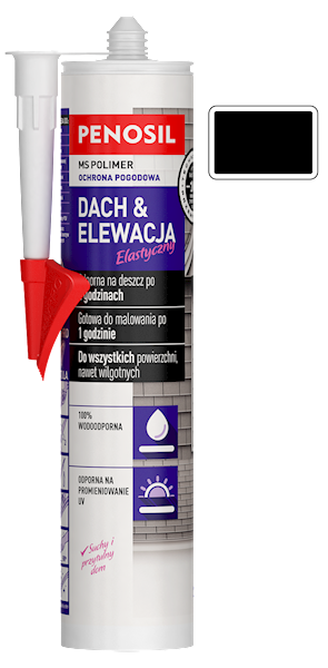 Dach&Elewacja MS Polimer Czarny 290ml