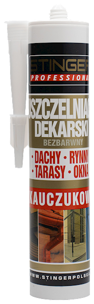Uszczelniacz dekarski kauczukowy Stinger Bezbarwny 300ml