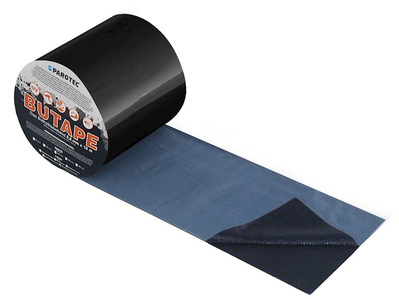 Dekarska butylowa BuTape 0,6mm - CZARNY  75mm x 10m