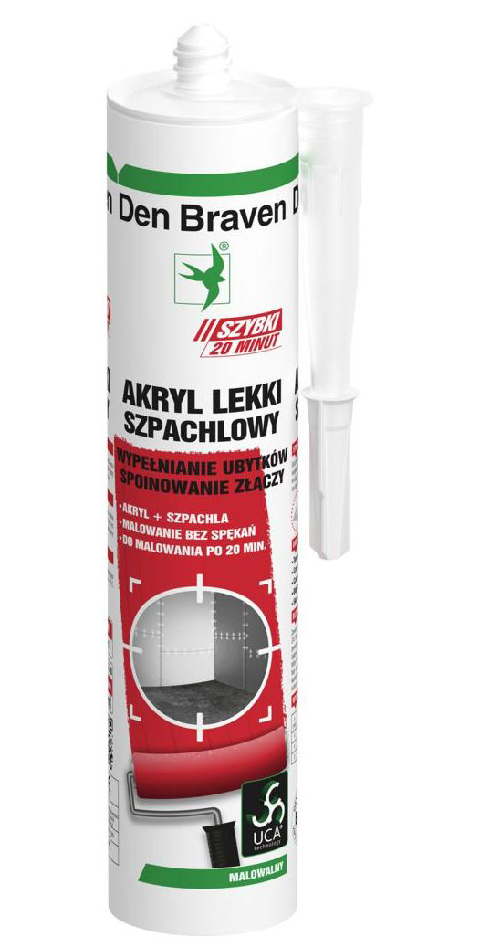Akryl lekki szpachlowy BIAŁY 280ml DB