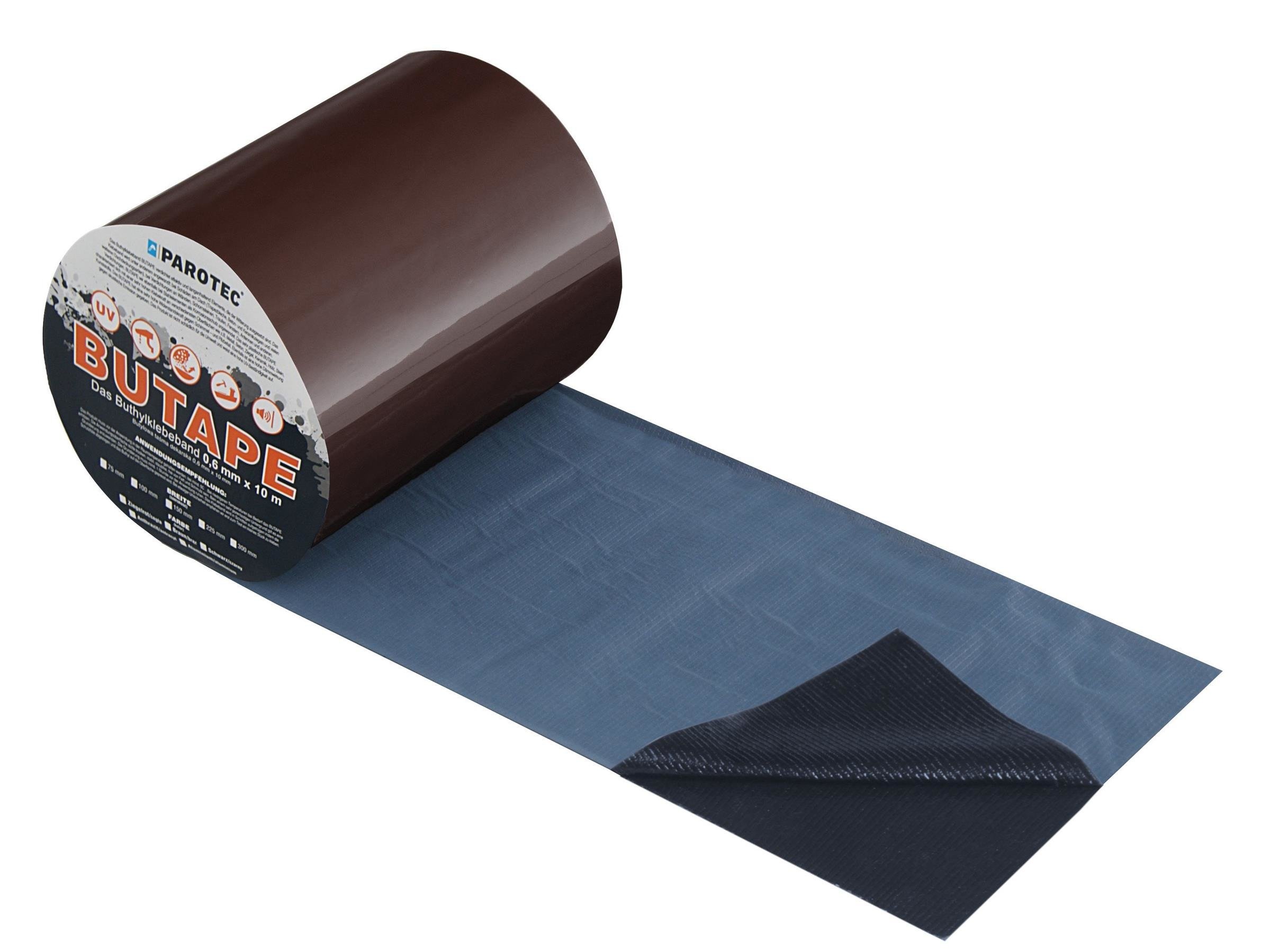 Dekarska butylowa BuTape 0,6mm - BRĄZ 100mm x 10m