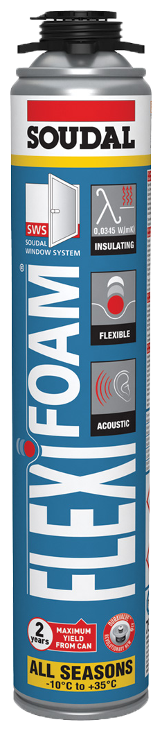 Piana pistoletowa Soudal FLEXIFOAM 750ml (-10°C do +30°C)