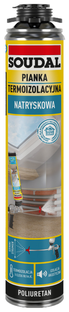 Soudal SPRAYABLE FOAM piana natryskowa 700ml