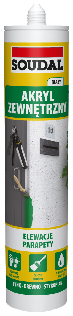 Akryl Soudal ZEWNĘTRZNY 280ml |  BIAŁY