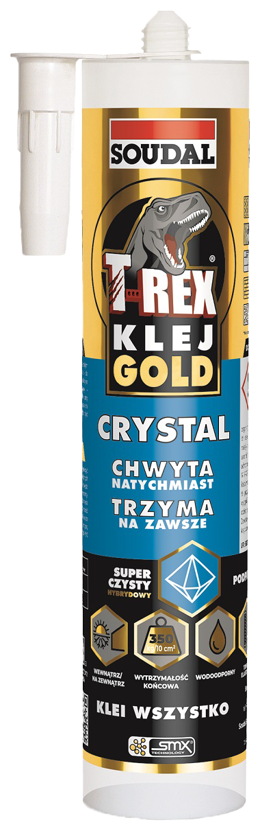Klej hybrydowy T-REX CRYSTAL SOUDAL 290ml