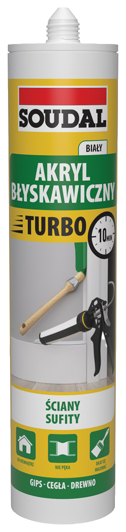 Akryl Soudal Express błyskawiczny 280ml |  BIAŁY
