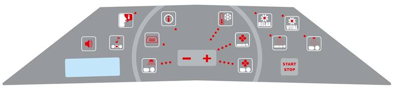 Naklejka na panel sterowania do Ergo Affinity biała ( zamiennik ) // Control Panel sticker for Affinity white  art 0800390