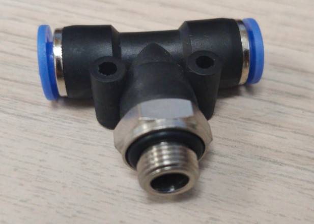 Złączka bryzy plastikowa trójnik 6mm GZ 1/8" // Tee joint art. 65831