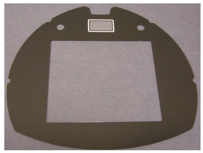 Płyta czarne lustro zewnętrzna część // Black mirror floor OUT Luxura Vibra art. 23304