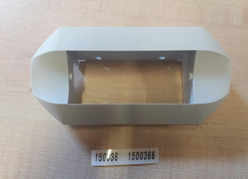 Obudowa zewnętrzna wylotu na twarz Aff // Outer facial air nozzle Affinity WHITE art. 1500366